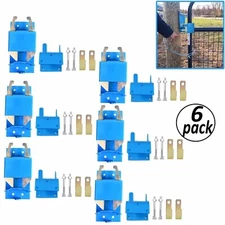 6PK Two Way Big Blue Lockable Gate Latch For Cattle Fence Cow Barn