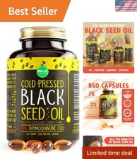 High-Potency Black Seed Oil Capsules - 60 Vegan Capsules for Skin & Joint Health