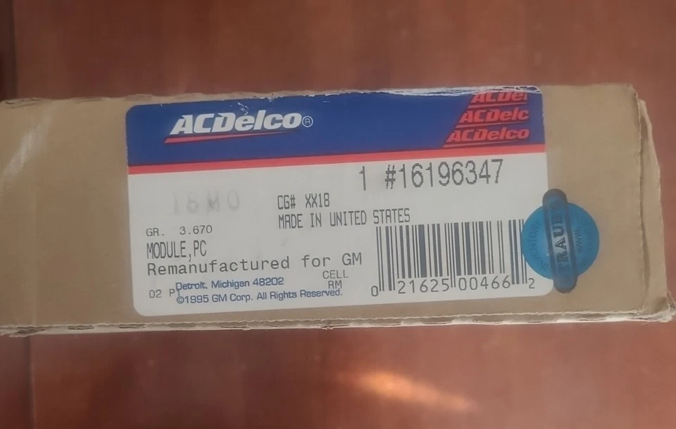 Cadillac Deville 1994 1995 ECM A/C Delco ¡¡Nuevo de fábrica!! En caja 16196347 Foto 4 de 4