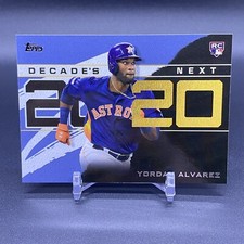 Blue! 🚨2020 Topps Decade's Next Yordan Alvarez RC Houston Astros Rookie #4
