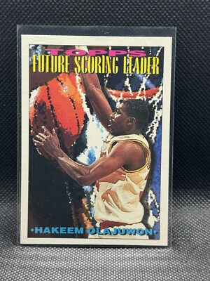 1994 Topps Hakeem Olajuwon Houston Rockets #385 Future Scoring Leader