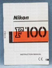 NIKON F100 ORIGINAL INSTRUCTION MANUAL, ENGLISH