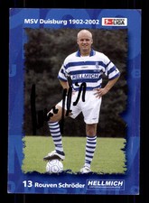 Rouven Schröder Autogrammkarte MSV Duisburg 2002-03 Original Signiert+A 133746