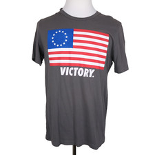 Nine Line Apparel T-Shirt "Victory" * Men's Large L * Grey Gray * Made in USA