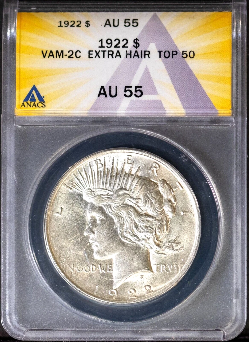 1922 Year Grade AU 55 Peace Dollars (1921-1935) for sale | eBay