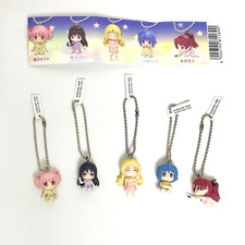 Puella Magi Madoka Magica Figure Keychain Pajamas Homura Mami Sayaka Kyoko Set