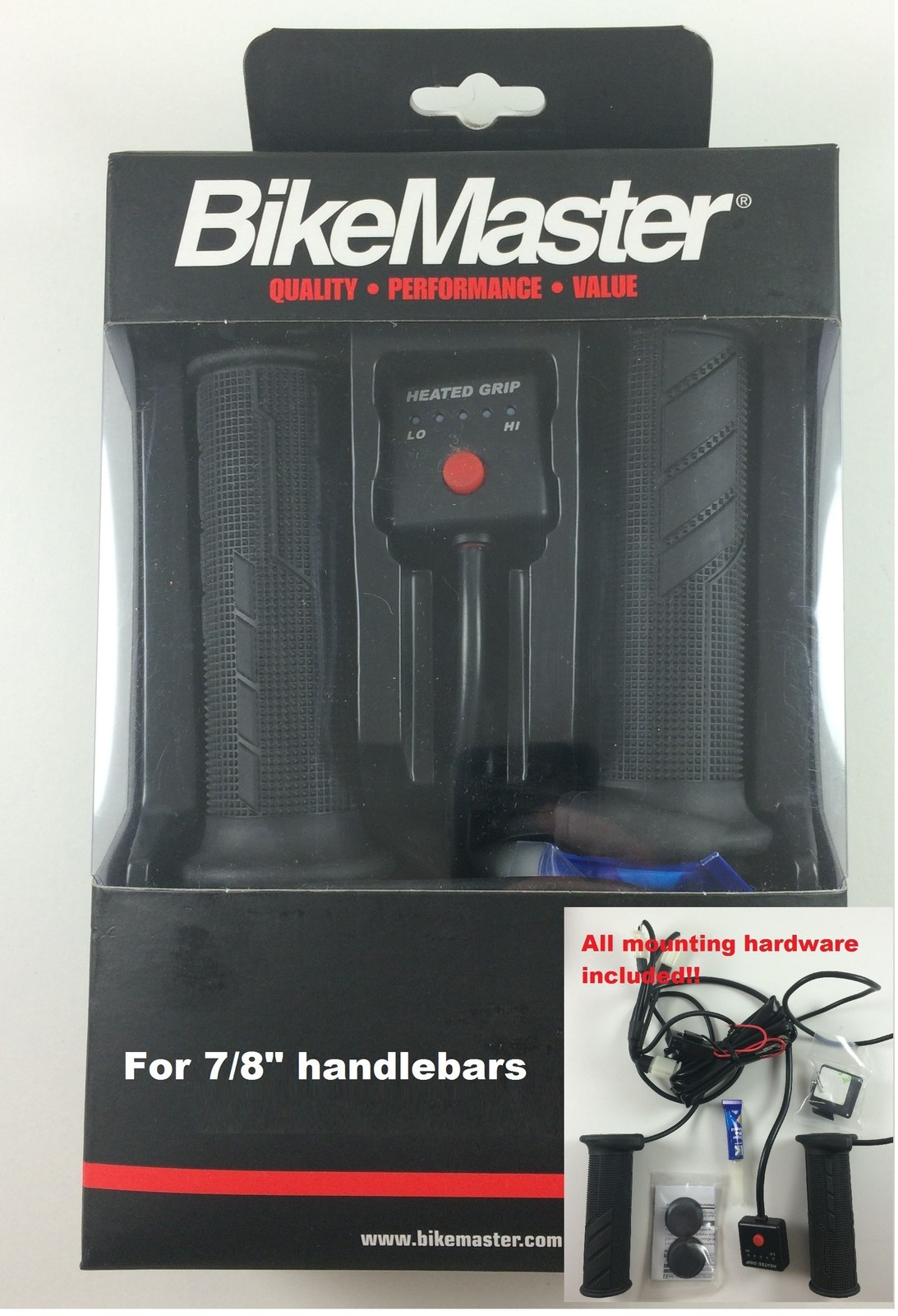 BikeMaster Heated Grips Fits 7/8" Handlebars Ducati Aprilia Buell eBay