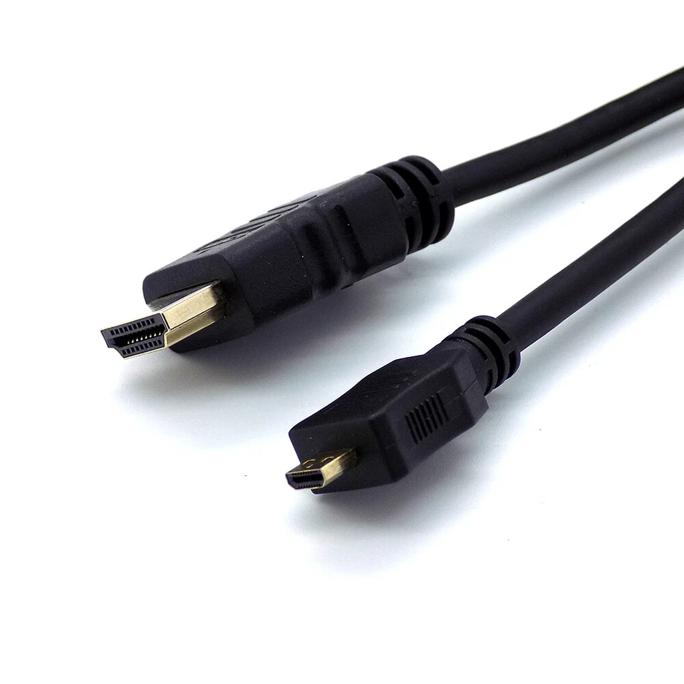 Micro HDMI TV Cable 1m to 7m HDMI Lead For Tablets & Cameras GoPro Hero Hudi - Image 2 of 4