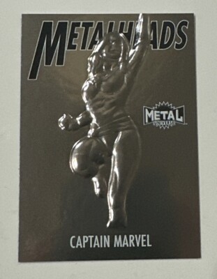 2024 Marvel Metal Avengers Captain Marvel Metalheads SSP | eBay