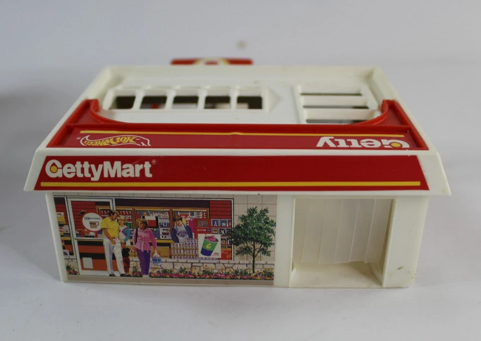 1987 HOT WHEELS MINI MARKET Getty STO & GO SET / A16 WITH BOX - Image 4 of 4