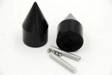 Black Spike Bar Ends Hand Grip Handlebar End Caps For Suzuki GSXR 600 1992-2013