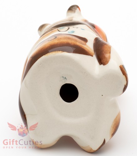 Hippopotamus Gzhel porcelain figurine hippo souvenir handmade and hand-painted - Picture 8 of 8