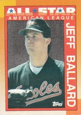 Jeff Ballard  1990 Topps #394 Card Baltimore Orioles 
