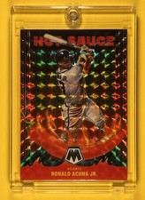 2022 Mosaic Baseball Hot Sauce Green Prizm Ronald Acuna Jr.