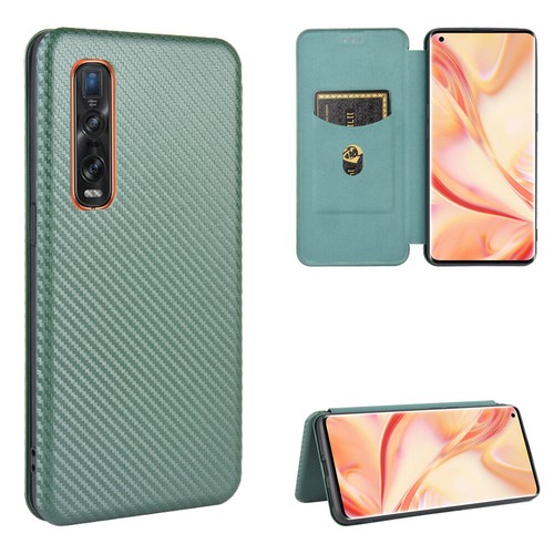 For OPPO Find X2 PRO Flip Carbon Fiber Stand Leather Wallet Case Cover - Picture 16 of 17