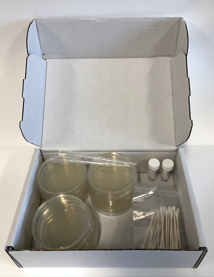Science Project Kit Experiment Zubehör 12x Nährstoff Agar Platten und Zubehör