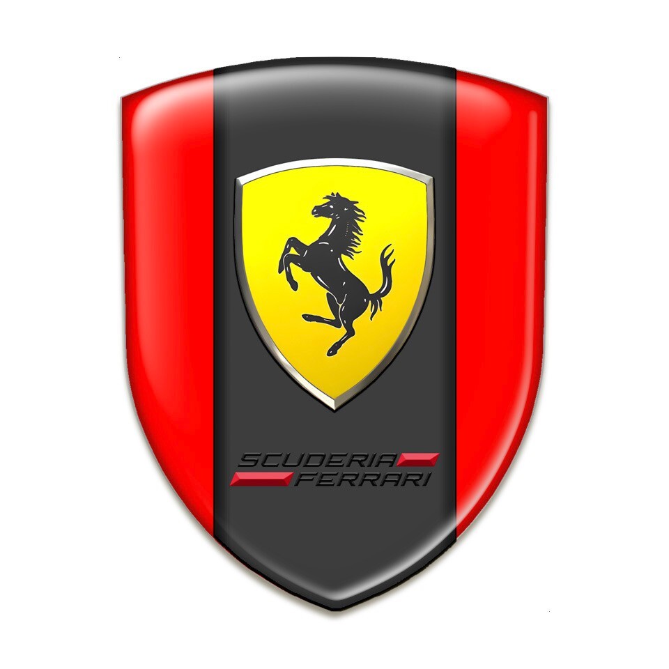 Autocollant Ferrari Pour Voiture - Sticker Décoratif étanche Pour Pare-chocs, Vitre, Carrosserie