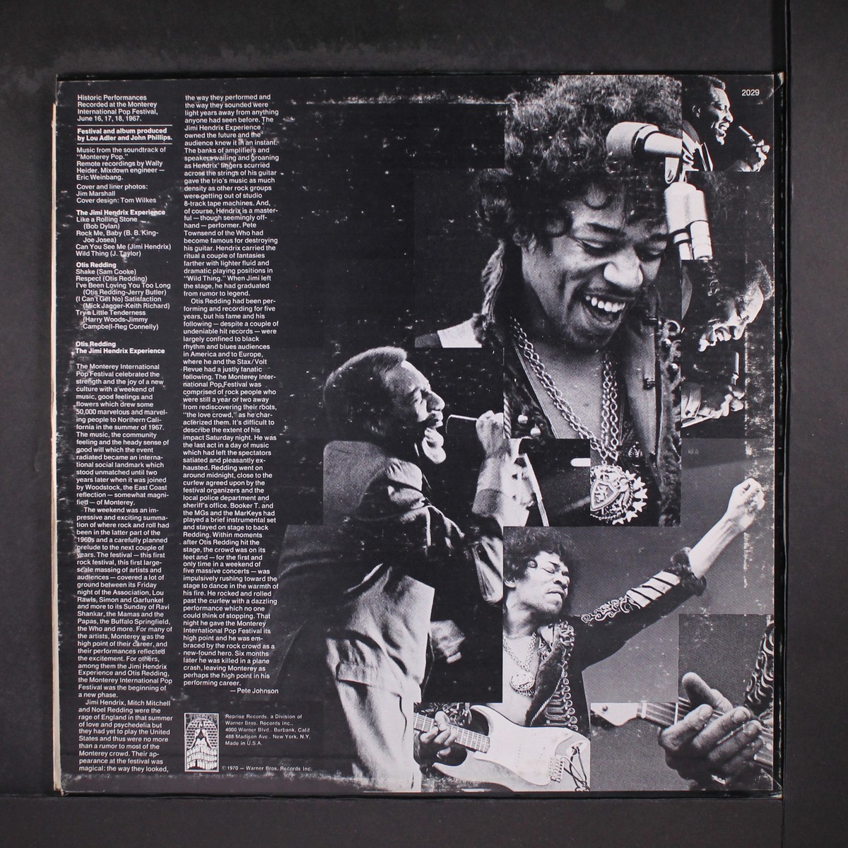 JIMI HENDRIX EXPERIENCE / OTIS REDDING: monterey international pop