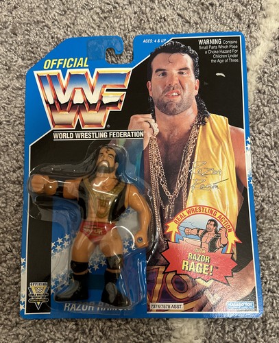 WWF HASBRO SERIES 10 Re-Release MOC RAZOR RAMON Bl...