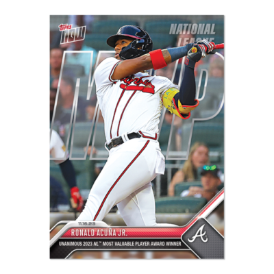 topps now アクーニャJr. Acuna Jr OS-17 MVP 17 23 MLB Topps NOW OS17 NATIONAL LEAGUE MVP RONALD ACUNA JR BRAVES