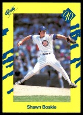 Shawn Boskie 1990 Classic Yellow #T43 Cubs MLB READ FREE SHIPPING AutographDen