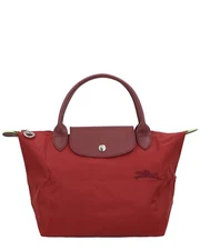 Longchamp Le Pliage Green Nylon Tote Women's Red