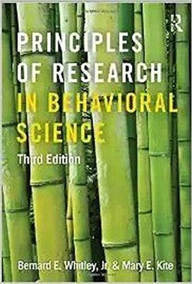 Principles Of Research In Behavioral Science by Whitley 3rd ed -9781138653931