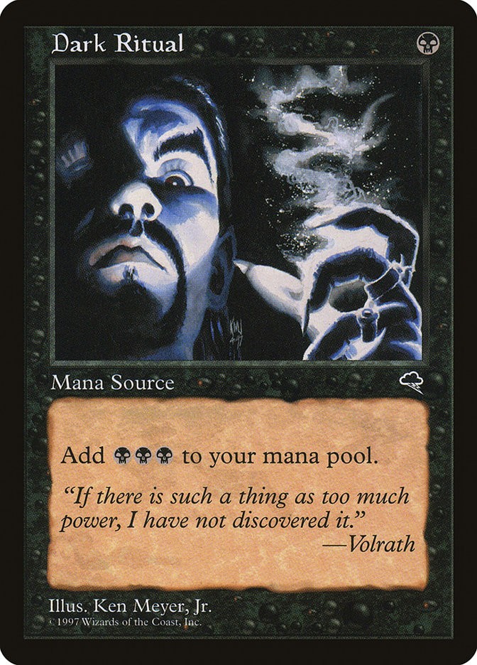 MTG Magic the Gathering Dark Ritual (118/350) Tempest LP | eBay