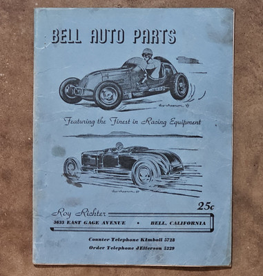 Original Vintage BELL AUTO Catalog 1948 Hot Rod Racing Flathead Ford Speed Shop