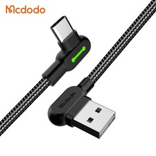 Image of Mcdodo Right Angle USB C Fast Charger Cable 3A Charging 0.5m 1.2m 1.8m 3m