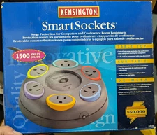 Kensington SmartSockets 6-Outlet, 16-Ft Cord,  Tabletop Surge Protector (K62634)