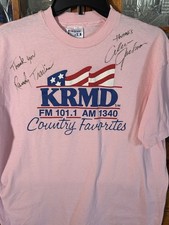 Randy Travis & Allen Jackson Signed Tshirt Size XL With Proof