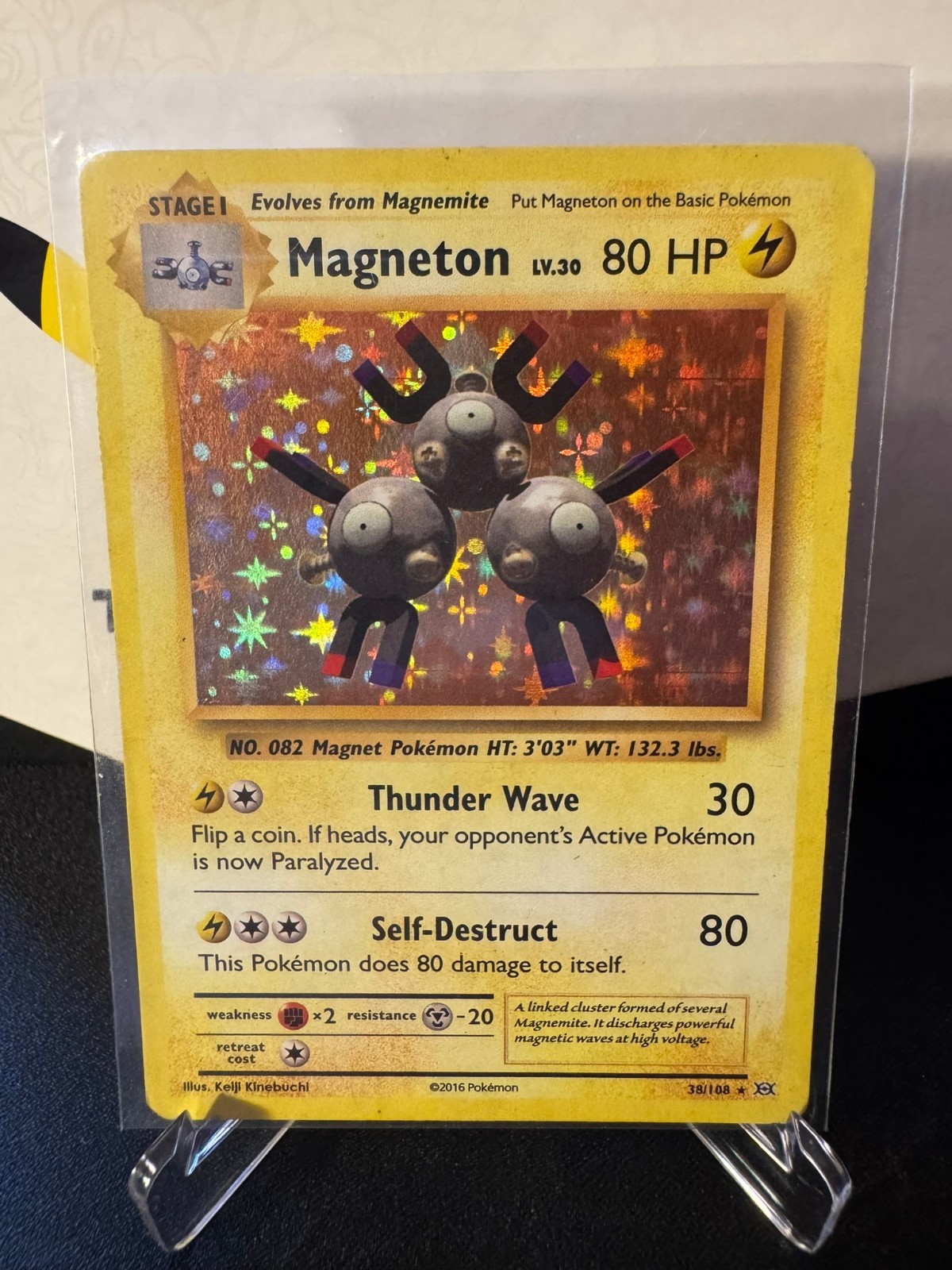Magneton 38/108 XY Evolutions Holo Rare Pokemon Card - LP 38/108
