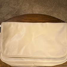 Stone Mountain Ivory Pebbled Crossbody Zip, Adjustable Strap, Made in USA