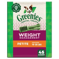 Greenies Veterinarian-Recommended Weight Management Adult Natural Dental Dog