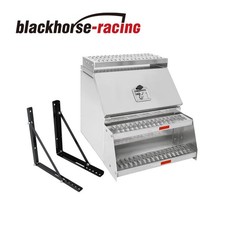 23x28x25 Side Mount Semi Truck Tool Box Saddle Step Wide W Mounting Bracket 23x28x25 Side Mount Semi Truck Tool Box Saddle Step Wide W Mounting Bracket