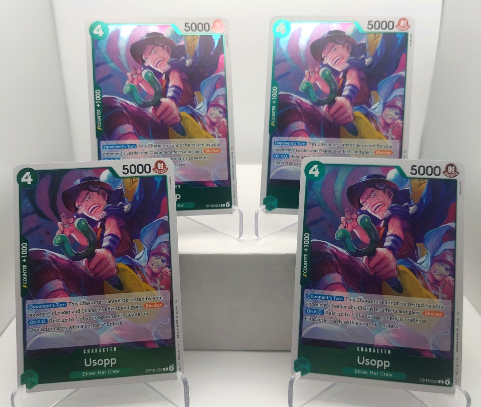 Usopp Playset OP15-024 x4 Adventure on Kami's Island English