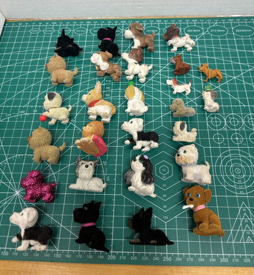  Puppy in My Pocket lot of 27 adult and babies vintage rare 