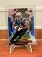 2025 Panini Select - Silver Prizm Tetairo McMillian Concourse Rookie RC Panthers