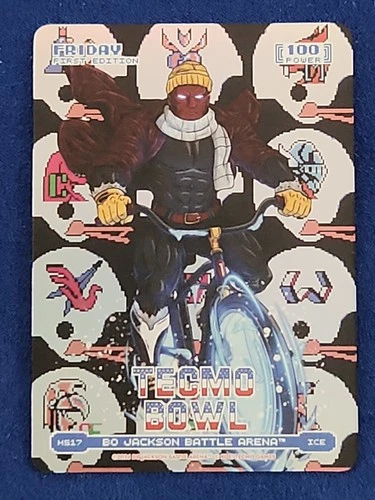2026 Bo Jackson Battle Arena Tecmo Bowl ICE Friday First Edition H517 TCG Mint