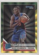 2019 Panini Donruss Rated Rookie Holo Green & Yellow Laser Sekou Doumbouya ut4