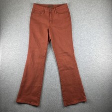 Judy Blue Bootcut Jeans Womens 5/27 Orange Garment Dyed Mid Rise Stretch Denim