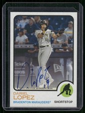 2022 Topps Heritage Minor League Edition Real One Autographs Dariel Lopez Auto