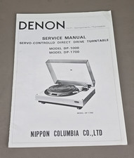 Denon Direct Drive Turntable DP-1000/1700 Ser...