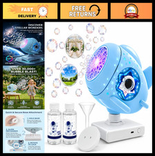 Rechargeable Bubble Machine for Kids - 30000 Bubbles, 360  Rotating, LED Lights