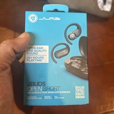 JLab JBuds Air Bluetooth In Ear Earbuds - Black Open Ear Experience