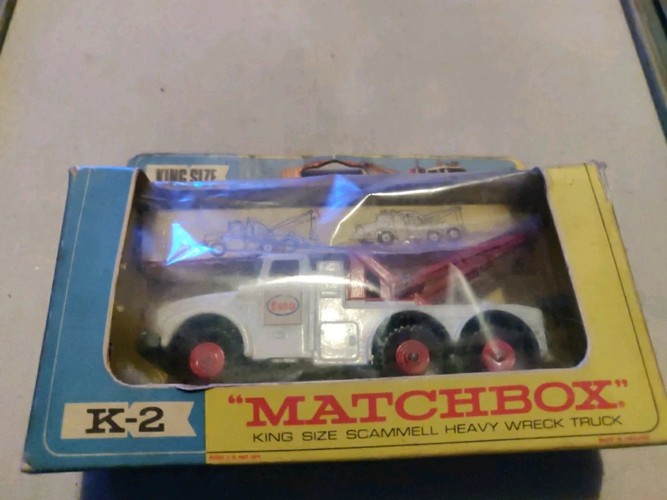 Vintage Matchbox Lesney King size K-2 ESSO Scammell Heavy Wrecker Truck NOS - Image 4 of 4