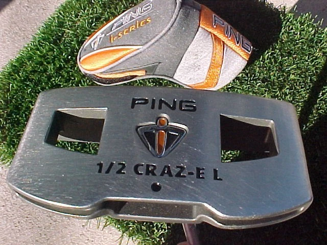 Ping 1/2 CRAZ-E L Golf Club Putter 35" w Super Stroke 1.0 Grip + Matching Cover - Image 3 of 4