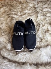 Boys Slip on Sneakers Nautica Shoes Size 1 Blue Stretch Mens Size 8 Lightweight