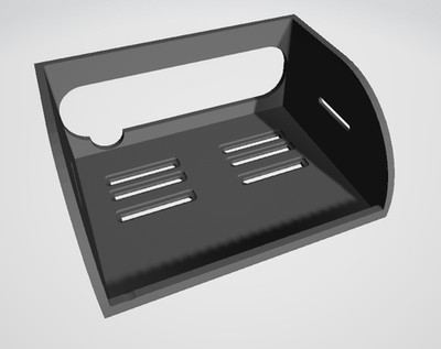 Under cabinet / shelf for Uniden SDS200 Radio Scanner 3D printed